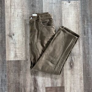 Brown Abercrombie 90s straight ultra high rise jeans